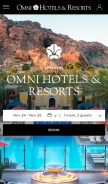 How omnihotels.com looks like on a mobile device such as an iPhone.