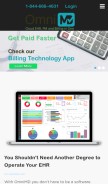 How omnimd.com looks like on a mobile device such as an iPhone.