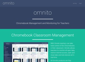 How omnito.net looks like on a tablet such as an iPad.
