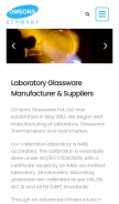 How omsonslabs.com looks like on a mobile device such as an iPhone.