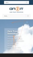 How on2it.net looks like on a mobile device such as an iPhone.