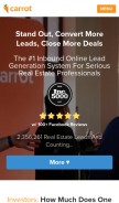 How oncarrot.com looks like on a mobile device such as an iPhone.