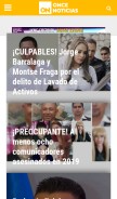How oncenoticias.hn looks like on a mobile device such as an iPhone.
