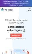 How ondestek.com looks like on a mobile device such as an iPhone.