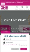 How one-line.com looks like on a mobile device such as an iPhone.