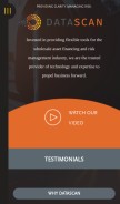 How onedatascan.com looks like on a mobile device such as an iPhone.