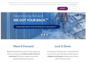 How oneneck.com looks like on a tablet such as an iPad.