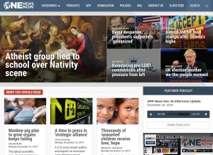 How onenewsnow.com looks like on a tablet such as an iPad.