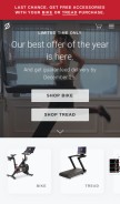 How onepeloton.com looks like on a mobile device such as an iPhone.
