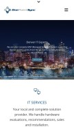How onepointsync.com looks like on a mobile device such as an iPhone.