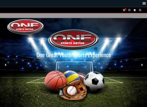 How onesportsnation.com looks like on a tablet such as an iPad.