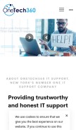 How onetech360.com looks like on a mobile device such as an iPhone.