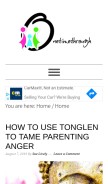 How onetimethrough.com looks like on a mobile device such as an iPhone.