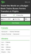 How onetwogo.com looks like on a mobile device such as an iPhone.