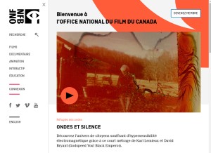 How onf.ca looks like on a tablet such as an iPad.