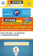 How onisep.fr looks like on a mobile device such as an iPhone.