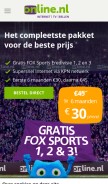 How online.nl looks like on a mobile device such as an iPhone.