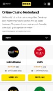 How onlinecasino24.nl looks like on a mobile device such as an iPhone.