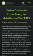 How onlinecasinoluxembourg.com looks like on a mobile device such as an iPhone.