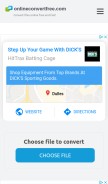 How onlineconvertfree.com looks like on a mobile device such as an iPhone.