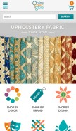 How onlinefabricstore.net looks like on a mobile device such as an iPhone.