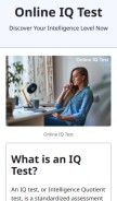 How onlineiqtest.pages.dev looks like on a mobile device such as an iPhone.