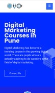 How onlinemarketingcourse.in looks like on a mobile device such as an iPhone.