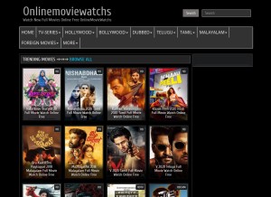 How onlinemoviewatch.org looks like on a tablet such as an iPad.