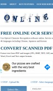 How onlineocr.net looks like on a mobile device such as an iPhone.