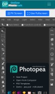 How onlinephotosoft.com looks like on a mobile device such as an iPhone.