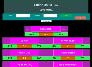 How onlineplaymatka.com looks like on a tablet such as an iPad.