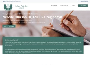 How onlinepsikologhizmeti.com looks like on a tablet such as an iPad.