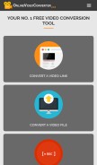How onlinevideoconverter.com looks like on a mobile device such as an iPhone.