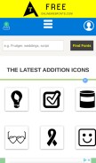 How onlinewebfonts.com looks like on a mobile device such as an iPhone.