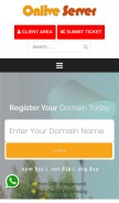 How onliveserver.org looks like on a mobile device such as an iPhone.