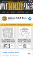 How onlycoloringpages.net looks like on a mobile device such as an iPhone.