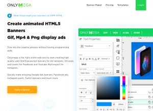 How onlymega.com looks like on a tablet such as an iPad.