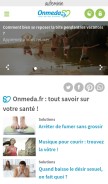 How onmeda.fr looks like on a mobile device such as an iPhone.