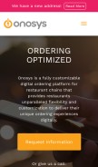 How onosys.com looks like on a mobile device such as an iPhone.