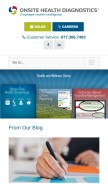 How onsitehd.com looks like on a mobile device such as an iPhone.