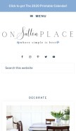 How onsuttonplace.com looks like on a mobile device such as an iPhone.