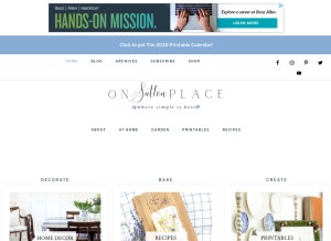 How onsuttonplace.com looks like on a tablet such as an iPad.
