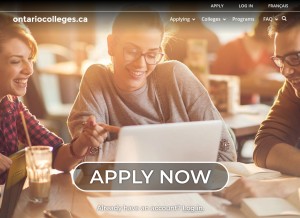 How ontariocolleges.ca looks like on a tablet such as an iPad.