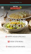 How ontheborder.com looks like on a mobile device such as an iPhone.