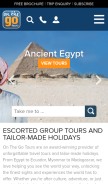 How onthegotours.com looks like on a mobile device such as an iPhone.
