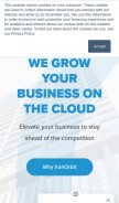 How onthenetoffice.com looks like on a mobile device such as an iPhone.