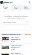 How ontoplist.com looks like on a mobile device such as an iPhone.