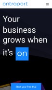How ontraport.com looks like on a mobile device such as an iPhone.