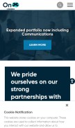 How onx.com looks like on a mobile device such as an iPhone.