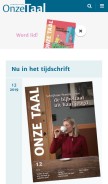 How onzetaal.nl looks like on a mobile device such as an iPhone.